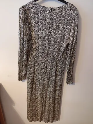 Vestido largo estampado Zara Talla 42