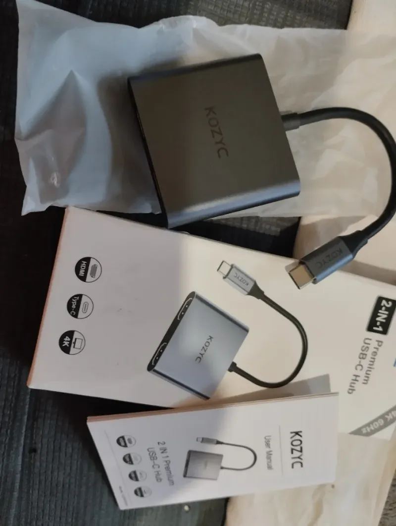 Adaptador USB C a Dual HDMI 4K@60Hz KOZYC afbeelding 3