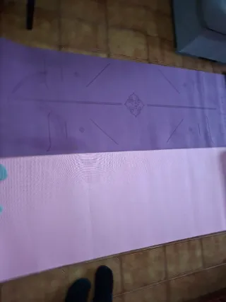 Esterilla de yoga rosa