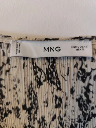 Vestido Mango Talla 42 Estampado