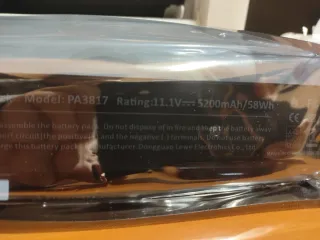 Batería portátil Toshiba PA3Z