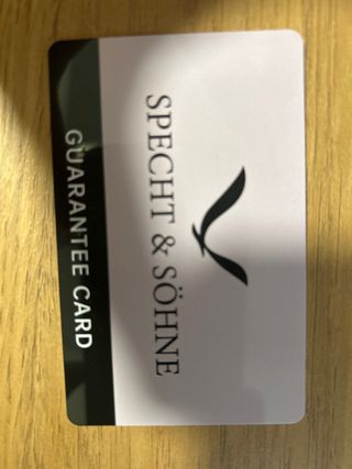 Reloj Specht & Söhne Plateado y correa negra cuero