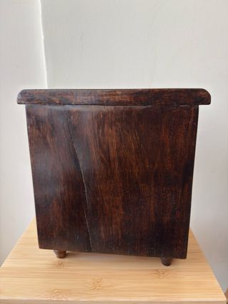 Cofre joyero madera antiguo italiano siglo XX