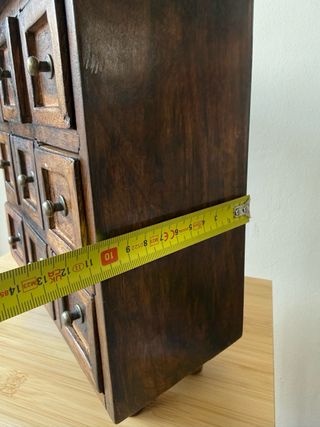 Cofre joyero madera antiguo italiano siglo XX