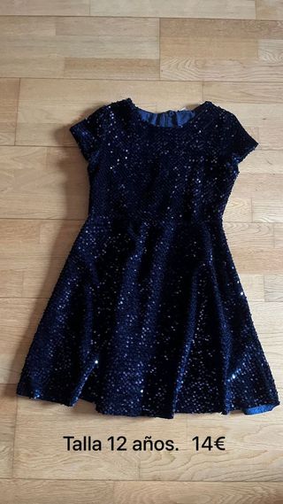 Vestido lentejuelas niña Zara Talla 12 años