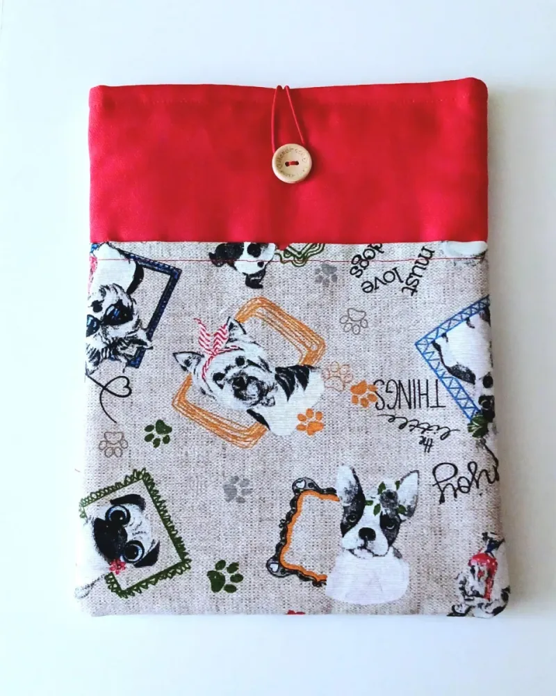 Funda protectora para libro o tablet con perros