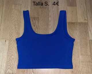 Top azul talla S