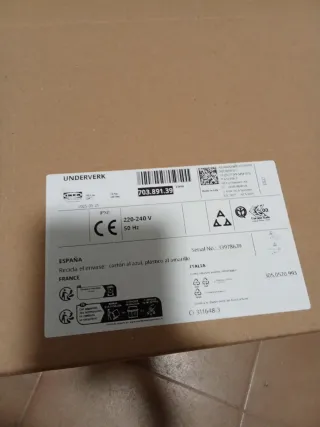 Campana extractora UNDERVERK 60cm