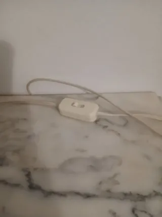 Set di due lampade da tavolo con globo sferico in vetro