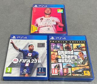 Lote 3 Juegos PS4: FIFA 20, FIFA 23, GTA V