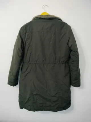 Regalo Abrigo de mujer, marrón con capucha.