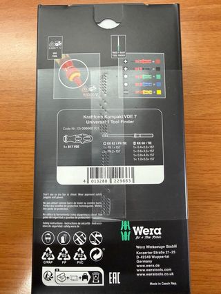 Juego destornillador eléctrico 1000V