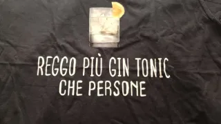 T-shirt divertente Reggo più Gin Tonic tg. L