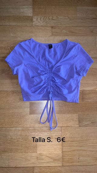 Camiseta SHEIN fruncida talla S