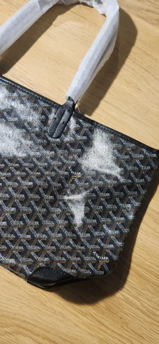 Bolso Tote Negro Lujo Monograma Grande