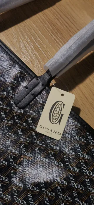 Bolso Tote Negro Lujo Monograma Grande