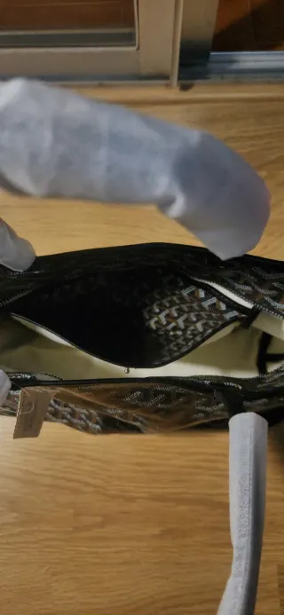 Bolso Tote Negro Lujo Monograma Grande