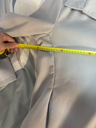 Abrigo Ligero Gris Perla Talla XL