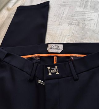 Pantalones Hermes Talla 38 Negro