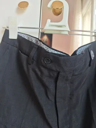 Pantalones de vestir hombre traje gris