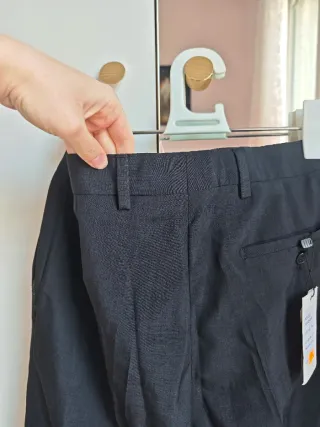 Pantalones de vestir hombre traje gris
