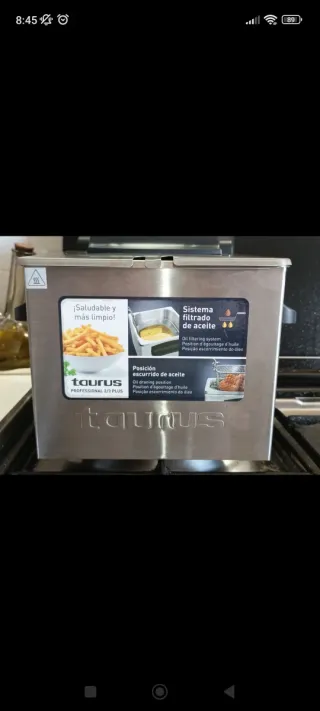 Freidora Taurus Profesional 1/2 Plus