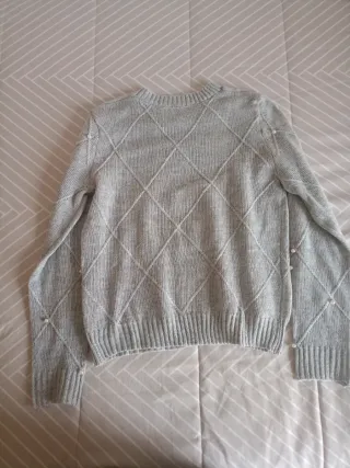 Jersey gris perlas rombos