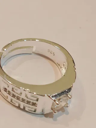 Anillo Plata Hombre Ajustable