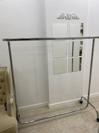 Burro perchero plateado