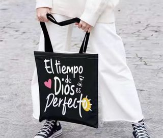 Bolso de mano con mensaje El tiempo de Dios