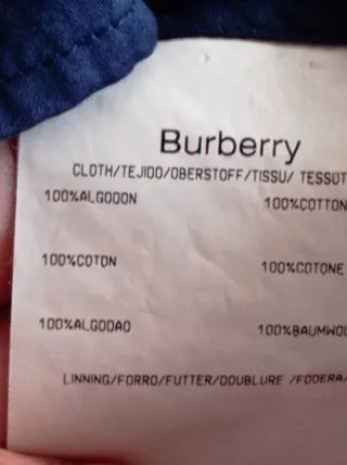 Camisa Burberry Mujer Azul