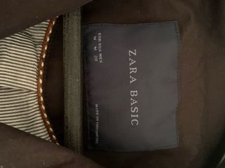 Trench Zara Basic Negro