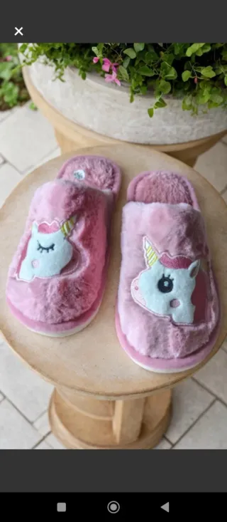 Zapatillas unicornio infantiles nuevas