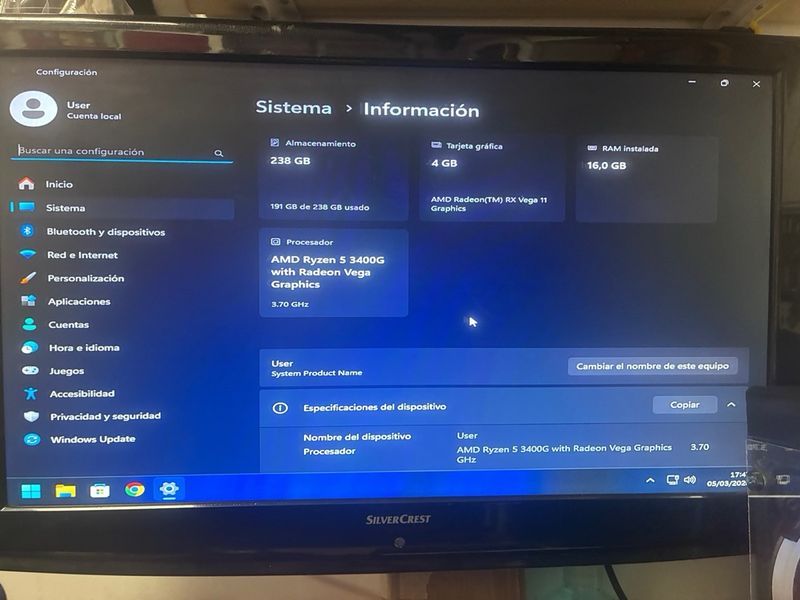 PC Nfortec Ryzen 5 Windows 11 afbeelding 8