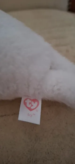 TY Beanie Babies Boos Ice Baby Seal Peluche