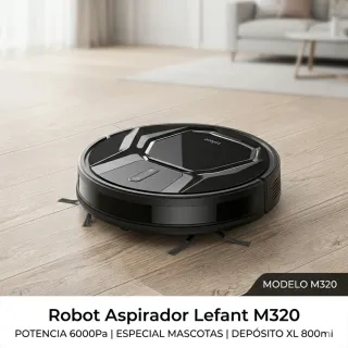 Robot Aspirador Lefant M320 Negro