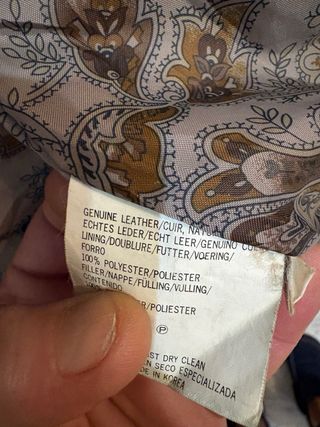 Giubbino in vera pelle vintage