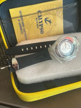 Reloj Calypso Esfera Plateada Correa Negra