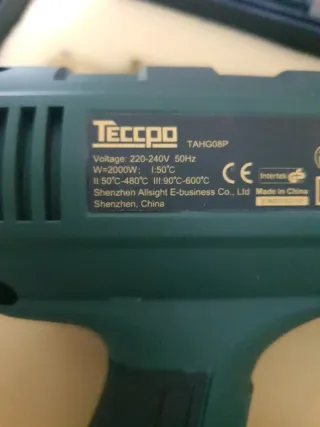 Pistola de aire caliente Teccpo 50-600°C