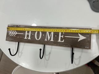 Perchero de pared madera y metal