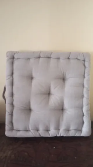 Cojín asiento acolchado gris