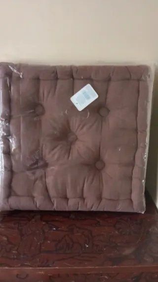 Cojín asiento acolchado gris