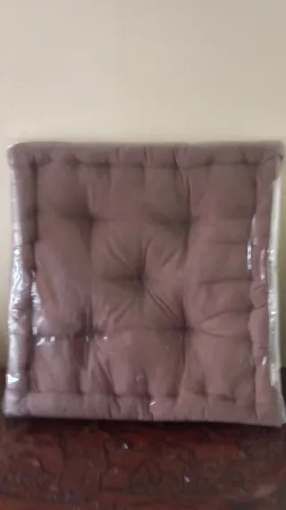 Cojín asiento acolchado gris