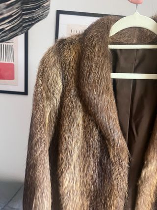 Abrigo de piel vintage 3/4