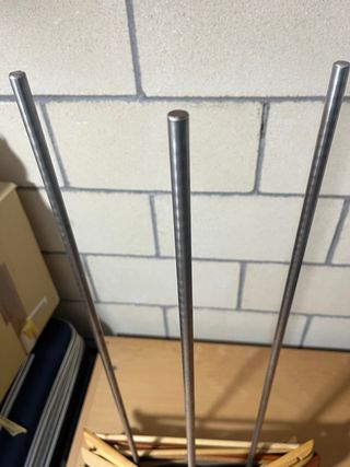 Organizador de perchas madera y metal