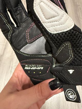 Guantes Moto Mujer Shimano Negro/Rosa