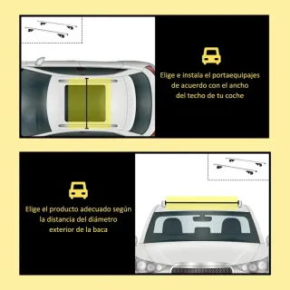 Barras de techo para coche