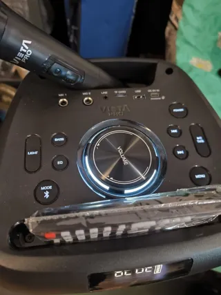 Altavoz Karaoke Vieta Pro Negro bluetooth
