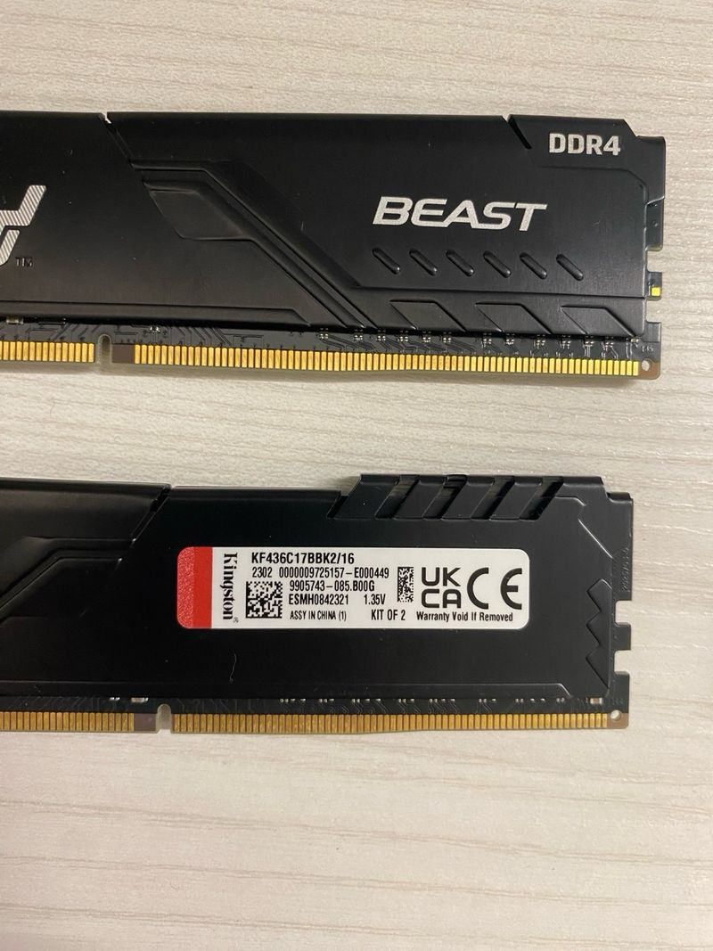 Kingston Fury 16GB DDR4 RAM (2x8GB) afbeelding 3