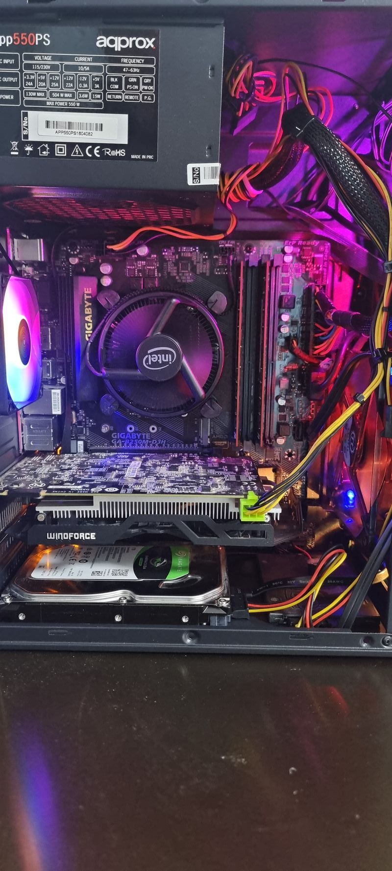 PC i5 7600 3,500GHZ-16 RAM-SSD-HDD-GTX 950 2GB-W11 afbeelding 2